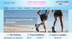 Desktop Screenshot of cnyfootsurgery.com